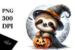 Digital Painting Sloth on a Moon PNG Product Image 1