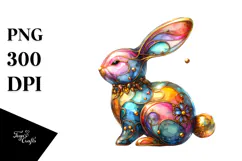 Colorful Bunny Made of PNG Product Image 1