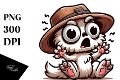 Cute Skull with Hat PNG Product Image 1