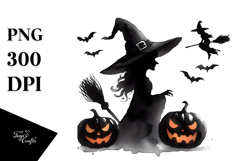 Simple Witch Halloween PNG Product Image 1