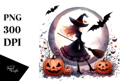 Simple Witch Halloween PNG Product Image 1