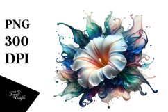 Abstract Morning Glory Material Watercolor Splash | Clipart Product Image 1