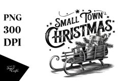 Small Town Christmas Bow PNG Product Image 1