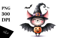 Funny Halloween Bat Clipart Product Image 1