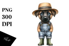 Abstract Watercolor Baby Malinois | Clipart Product Image 3