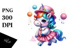 Baby Unicorn Swing Dancer, Transparent PNG Product Image 1