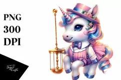 Baby Unicorn Swing Dancer, Transparent PNG Product Image 3