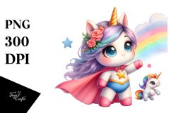 Baby Unicorn Posing Hero | Clipart Product Image 3