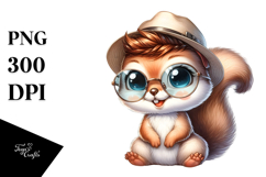 Baby Squirrel with Cool Haircut, High-Res PNG Product Image 1