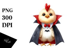 Funny Chicken Vampire Sublimation Clipart Product Image 3