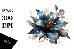Shiny Lobelia, Watercolor PNG Product Image 1