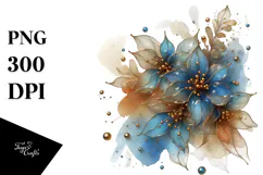 Shiny Lobelia, Watercolor PNG Product Image 1