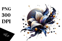 Shiny Lobelia, Watercolor PNG Product Image 1
