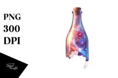 Shiny Bottle with Cosmos Clipart Product Image 1