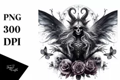 Detailed Watercolor Gothic Fairy Product Image 1