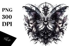 Detailed Watercolor Gothic Fairy Product Image 3