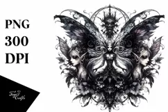 Detailed Watercolor Gothic Fairy Product Image 3