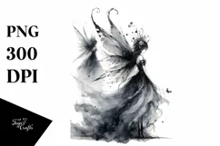Gothic Fairy Watercolor PNG Product Image 3