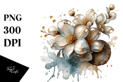 Abstract Glossy Jasmine PNG Product Image 1