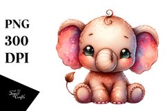 Colorful Plush Elephant Sewed | Sublimation | Clipart Product Image 3