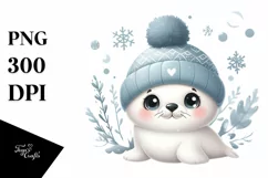 Cute Baby Seal PNG Product Image 3