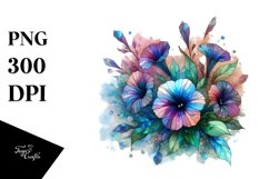 Pastel Stained Petunia Splash Clipart Product Image 3