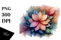 Pastel Stained Petunia Splash Clipart Product Image 1