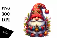 Vibrant Gnome Watercolor PNG Product Image 3