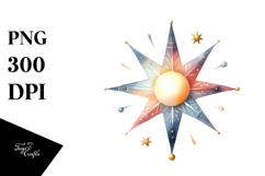 Simple Whimsical Star PNG Product Image 1