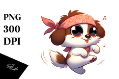 Goofy Smirk Dancing Anime Eyes PNG Product Image 1