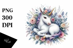 Detailed Baby Unicorn PNG Product Image 3