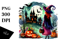 Witch for Halloween | Vibrant Art Clipart Product Image 1