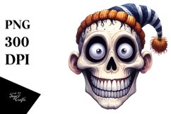 Funny Skull Haloween Sublimation Clipart Product Image 3