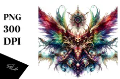 Vibrant Gothic Fairy PNG Product Image 1