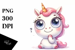 Expressive Very Large Goofy Smile Unicorn PNG Product Image 3