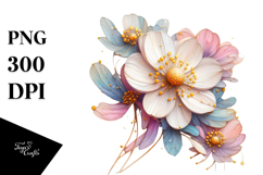 Stained Anemone PNG Product Image 1