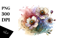 Stained Anemone PNG Product Image 1