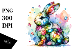 Colorful Bunny in , PNG Product Image 1