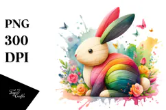 Wooden Bunny, High-Res PNG Product Image 1