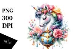 Baby Unicorn at Ballroom, Transparent PNG Product Image 1