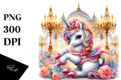 Baby Unicorn at Ballroom, Transparent PNG Product Image 1