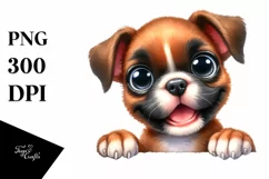 Funny Watercolor Boxer | Sublimation | Clipart Product Image 1