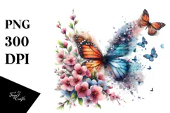 Butterfly Painting PNG Product Image 1