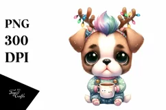 Baby Boxer with Festive Tea, High-res PNG Product Image 3