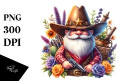 Vibrant Cowboy Gnome PNG Product Image 3