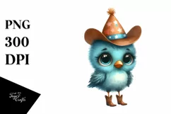 Baby Bird Party Hat Clipart Sublimation Product Image 1