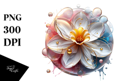 Shiny Daffodil, Watercolor PNG Product Image 1