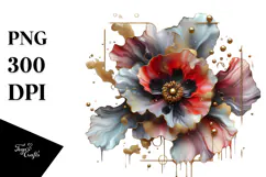 Glossy Poppy PNG Product Image 1