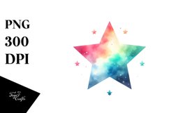 Colorful Simple Pastel Star PNG Product Image 3