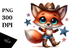 Expressive Fox Standing Up | Summer Clipart Product Image 1